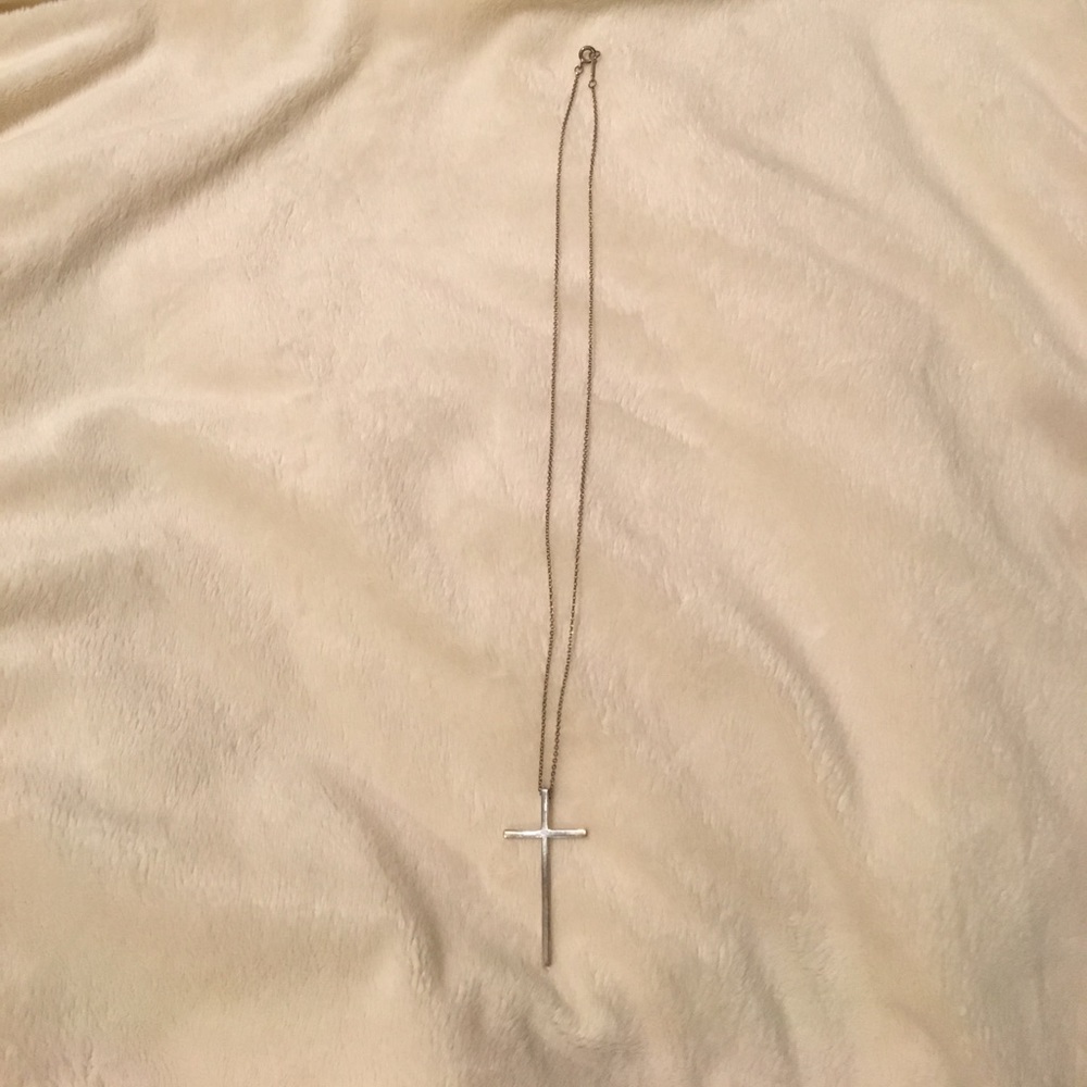 Tiffany & Co cross necklace silver